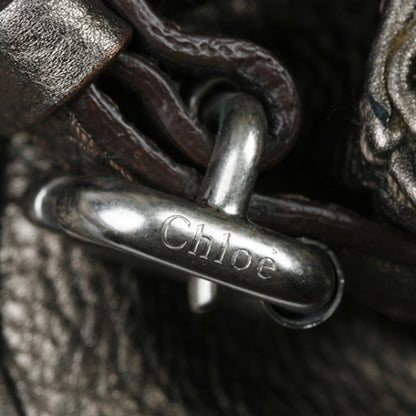 Chloe Leather Medium Paddington Satchel Metallic 9 of 12