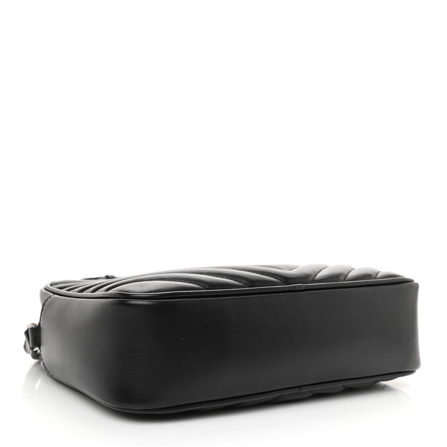 Saint Laurent Calfskin Matelasse Monogram Lou Camera Bag Black 4 of 9