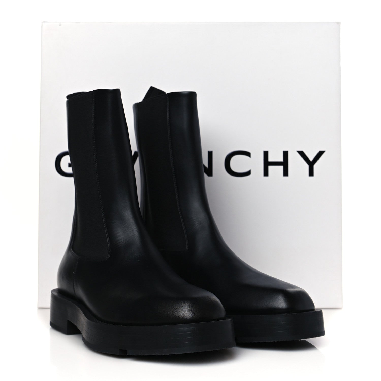 Givenchy Calfskin Square Chelsea Boots 38 Black 9 of 9