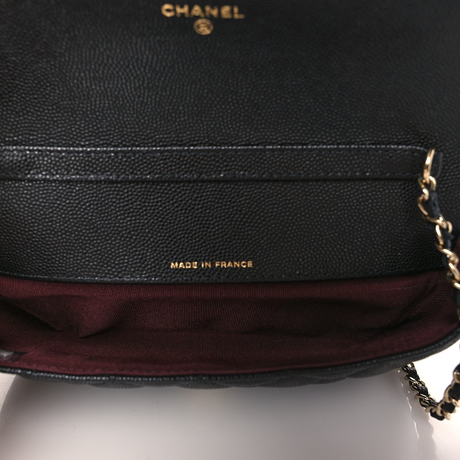 Chanel Caviar Quilted Glasses Case With Chain Black 5 of 12