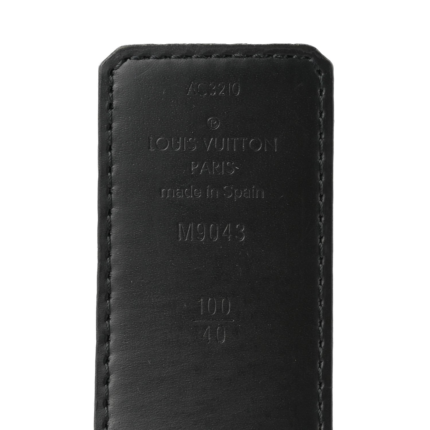 Louis Vuitton Monogram Eclipse Taigarama 40mm LV Initiales Reversible Belt 100 40 Black 3 of 7