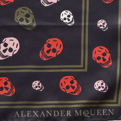 Alexander McQueen Silk Skull Scarf Black Multicolor 3 of 5
