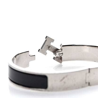 Hermes Enamel Narrow Clic Clac H Bracelet PM Black 4 of 6