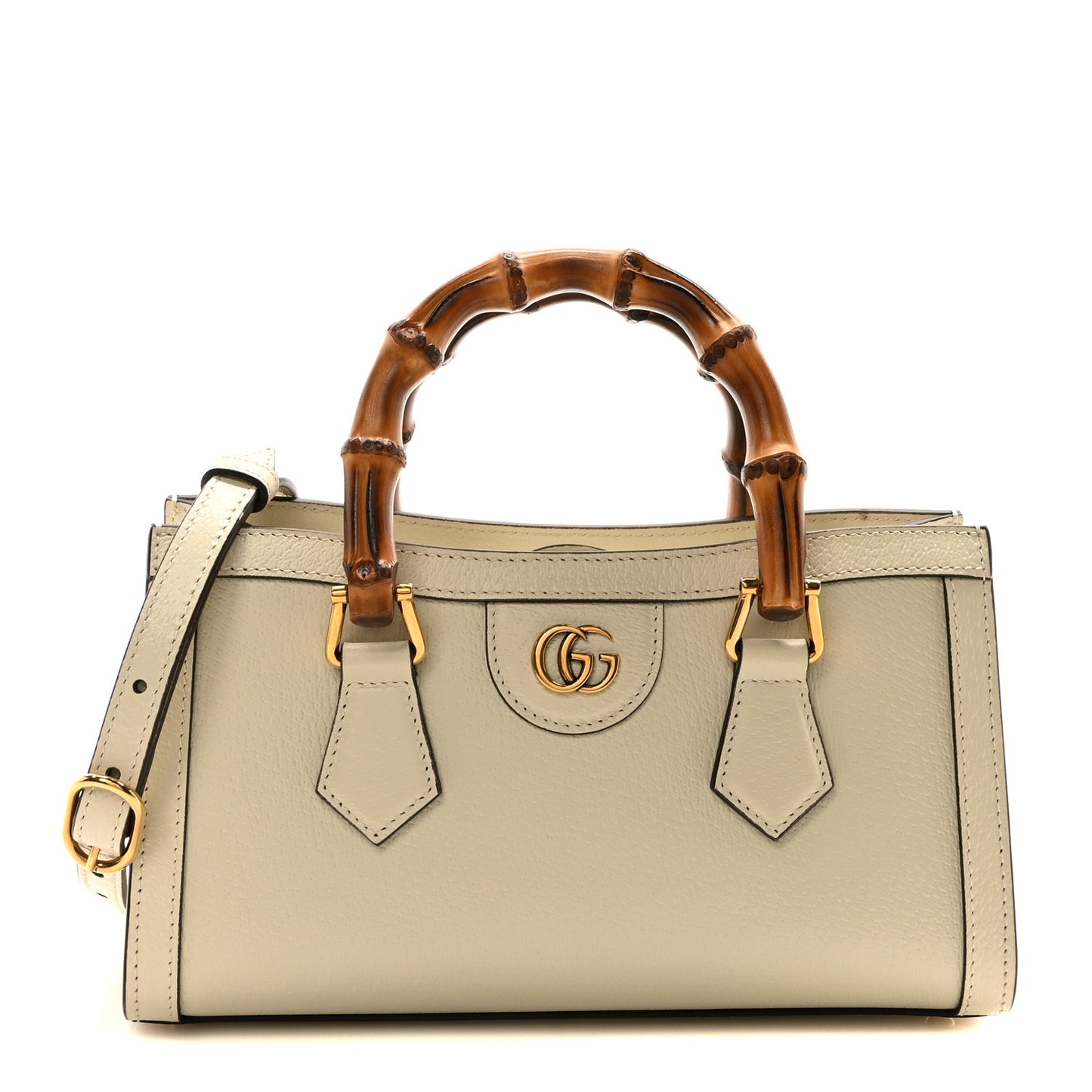 Textured Dollar Calfskin Web Small Diana Shoulder Bag Mystic White Hibiscus Red