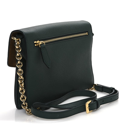 Burberry Derby Calfskin House Check Small Macken Crossbody Bag Dark Bottle Green 3 of 10