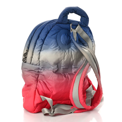 Chanel Nylon Embossed Small Doudoune Backpack Pink Blue White 3 of 11