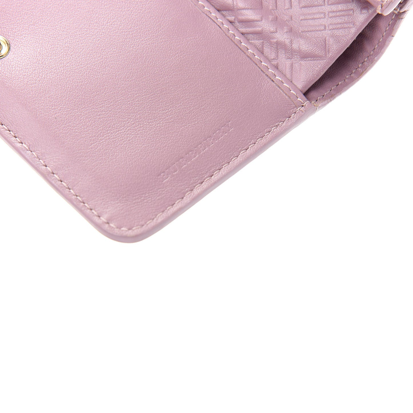 Patent London Bi-Fold Compact Wallet Pink