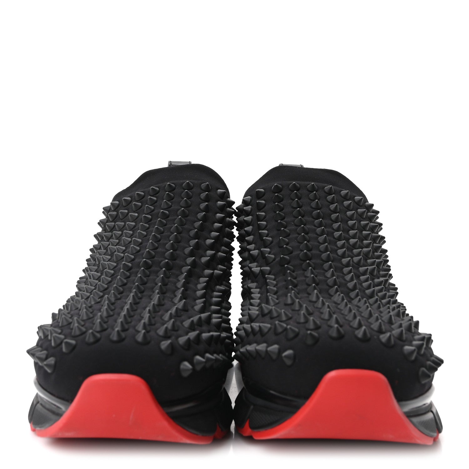 Christian Louboutin Neoprene Spike Sock Flat Sneakers 40.5 Black 3 of 9