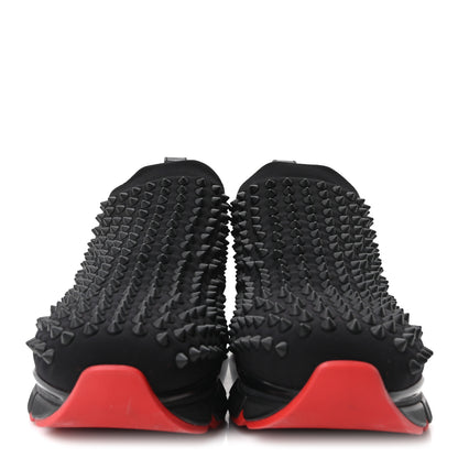 Christian Louboutin Neoprene Spike Sock Flat Sneakers 40.5 Black 3 of 9