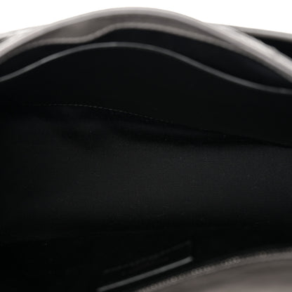Saint Laurent Crinkled Calfskin Matelasse Monogram Medium Niki Chain Satchel Fog 5 of 10