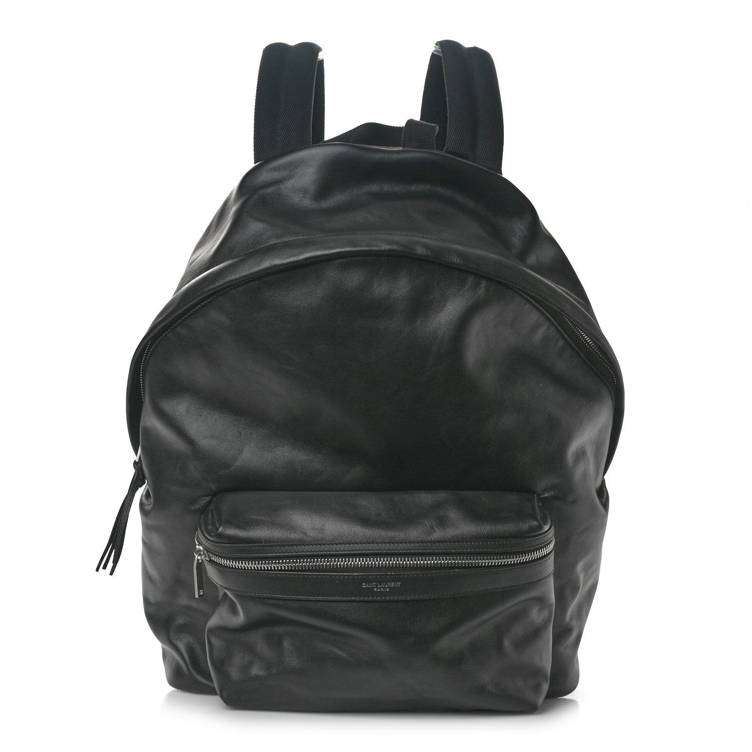 Saint Laurent Calfskin City Backpack Black 1 of 9