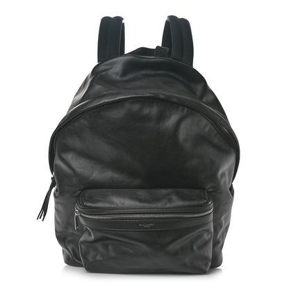 Saint Laurent Calfskin City Backpack Black 1 of 9
