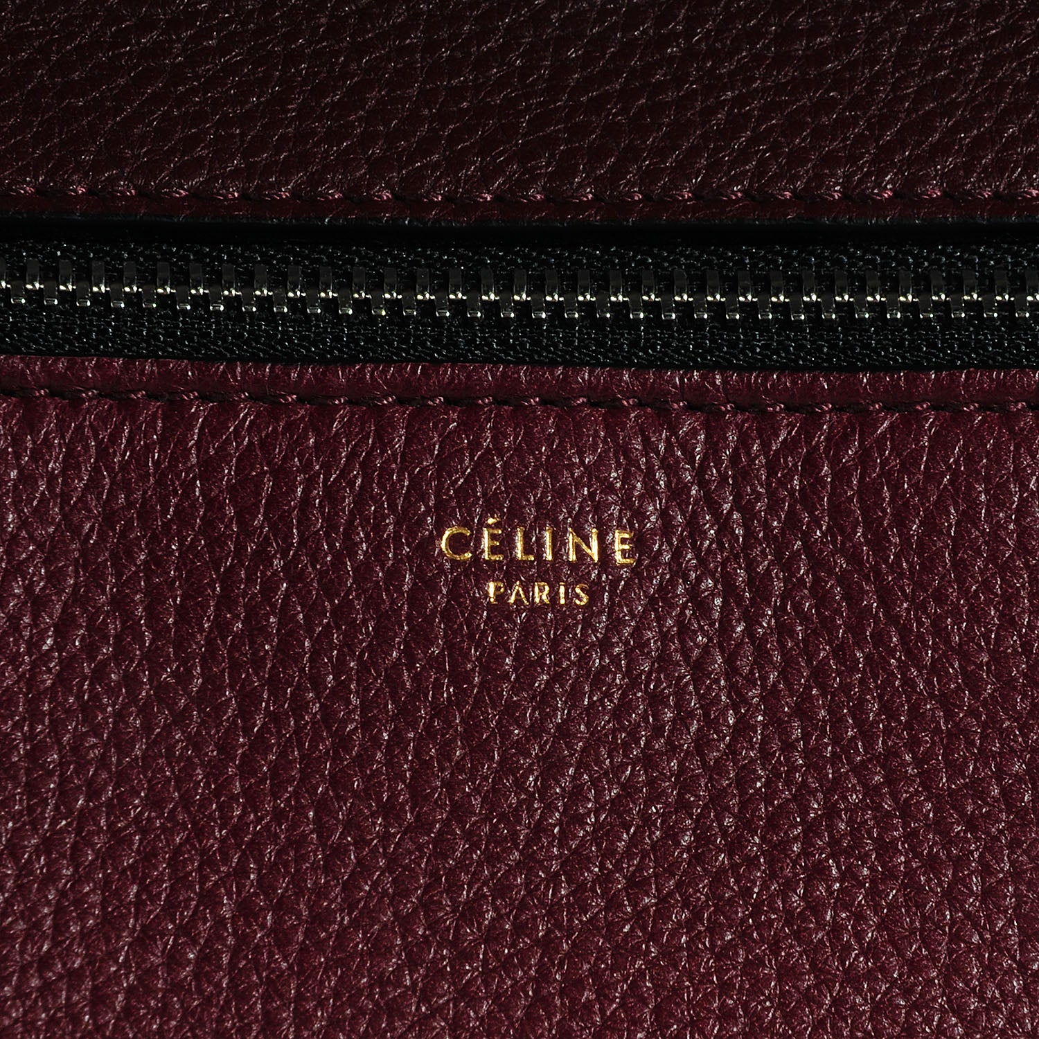Celine Grained Calfskin Medium Edge Shoulder Bag Blood 5 of 9