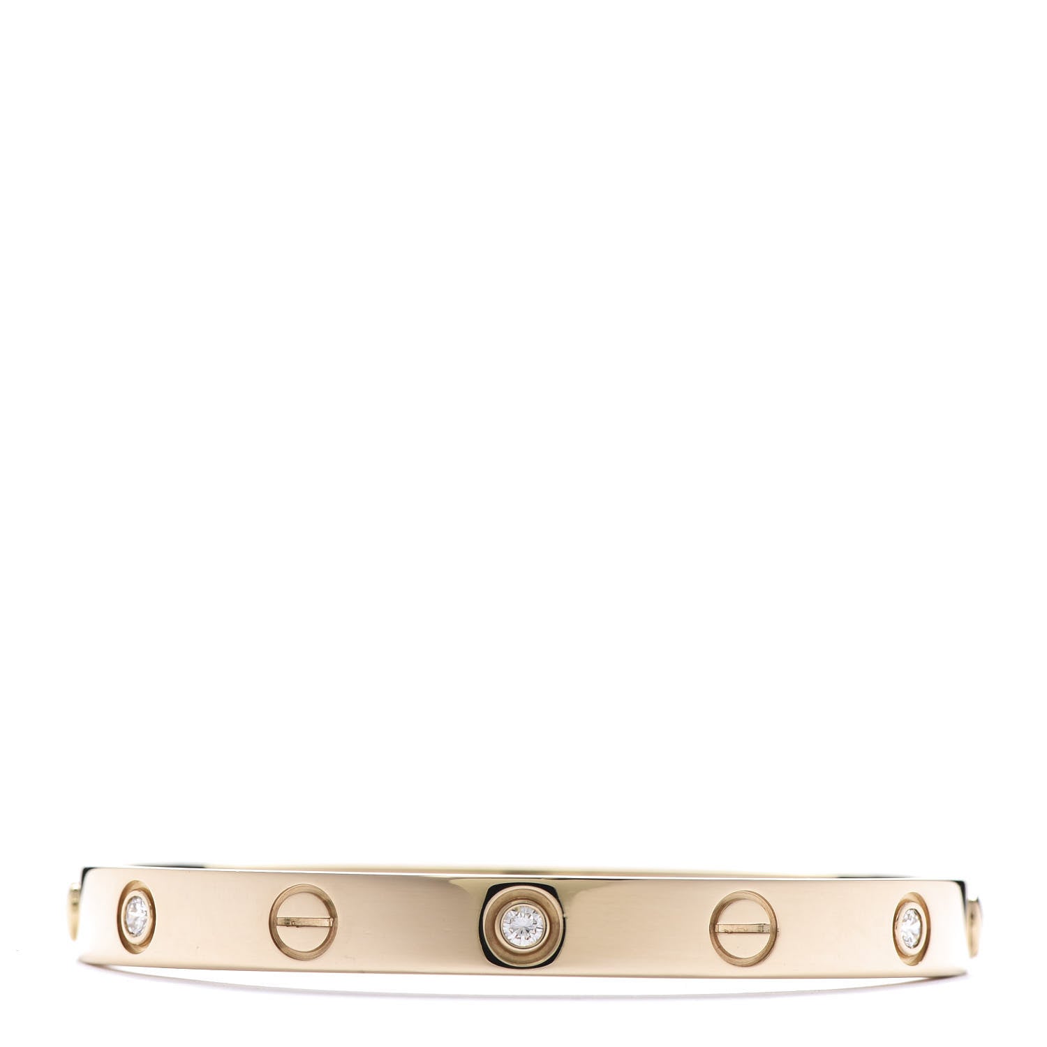 Cartier 18K Yellow Gold 6 Diamond LOVE Bracelet 16 3 of 7