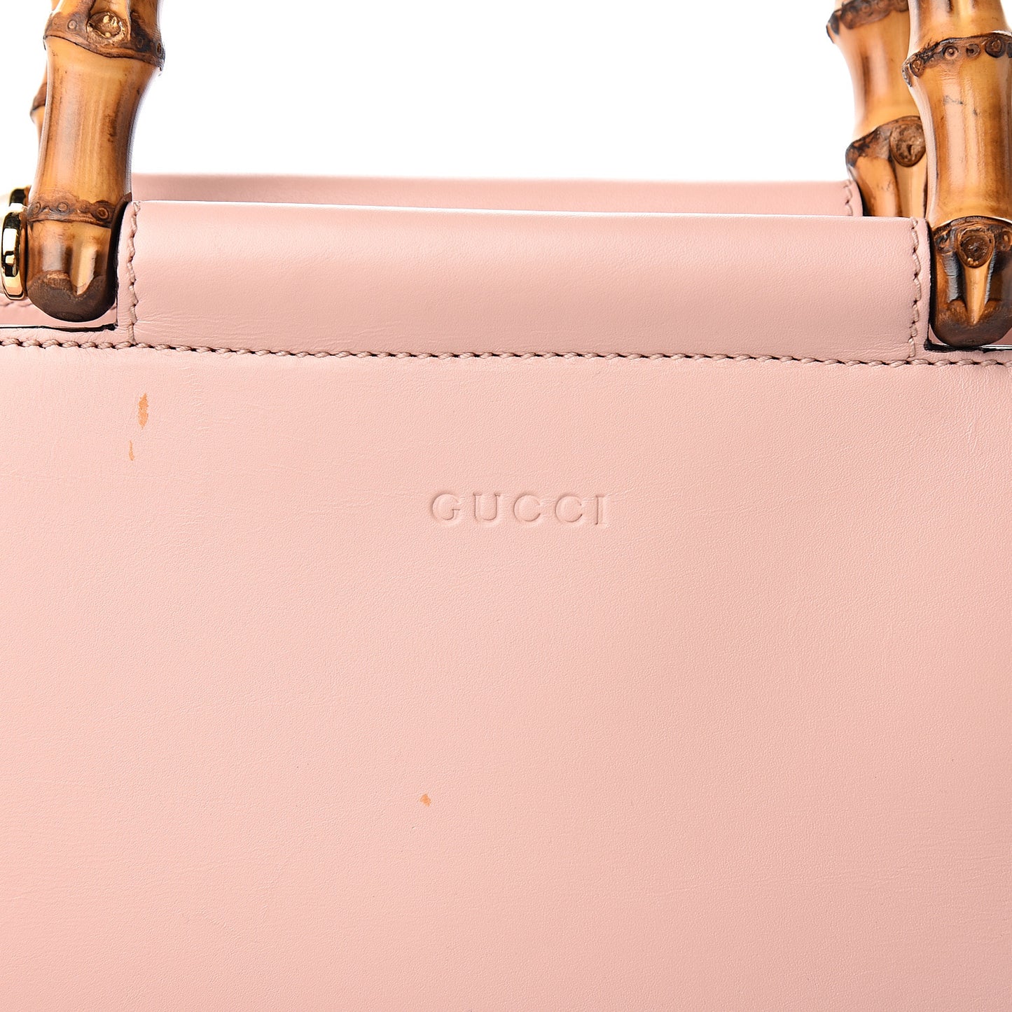 Nappa Bamboo Medium Nymphaea Top Handle Bag Perfect Pink