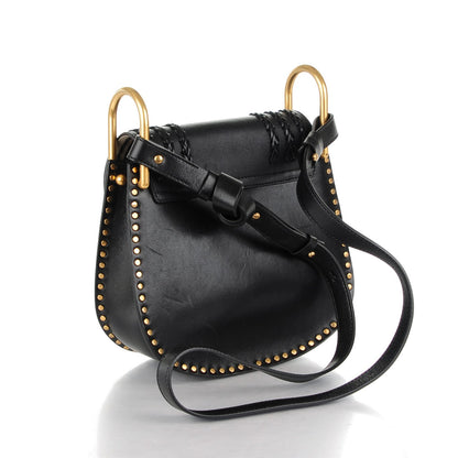 Chloe Calfskin Braided Small Hudson Shoulder Bag Black 3 of 8