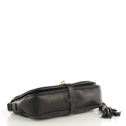 Gucci Calfskin Handmade Medium Flap Shoulder Bag Black 4 of 7