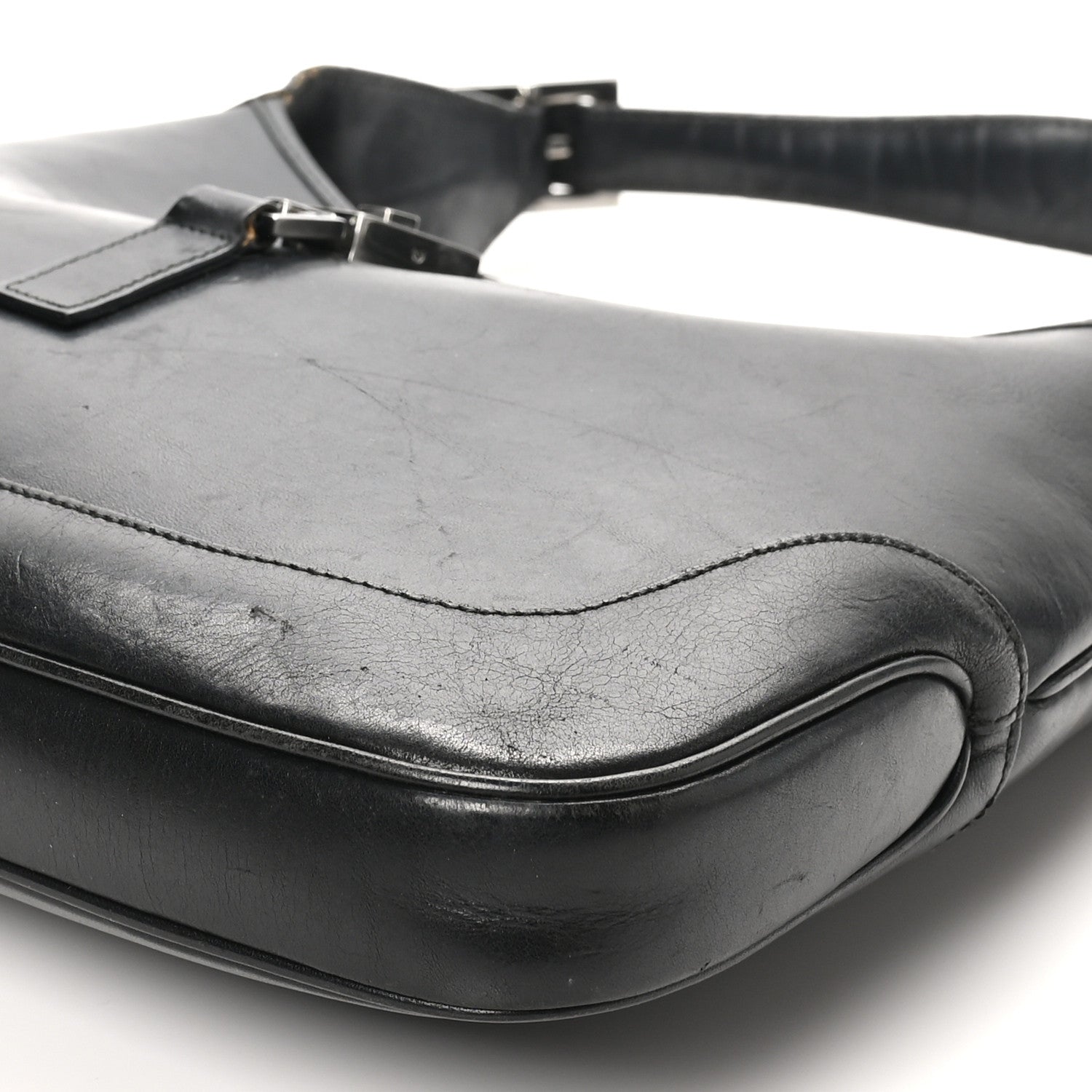 Gucci Calfskin Small Jackie O Hobo Black 10 of 12