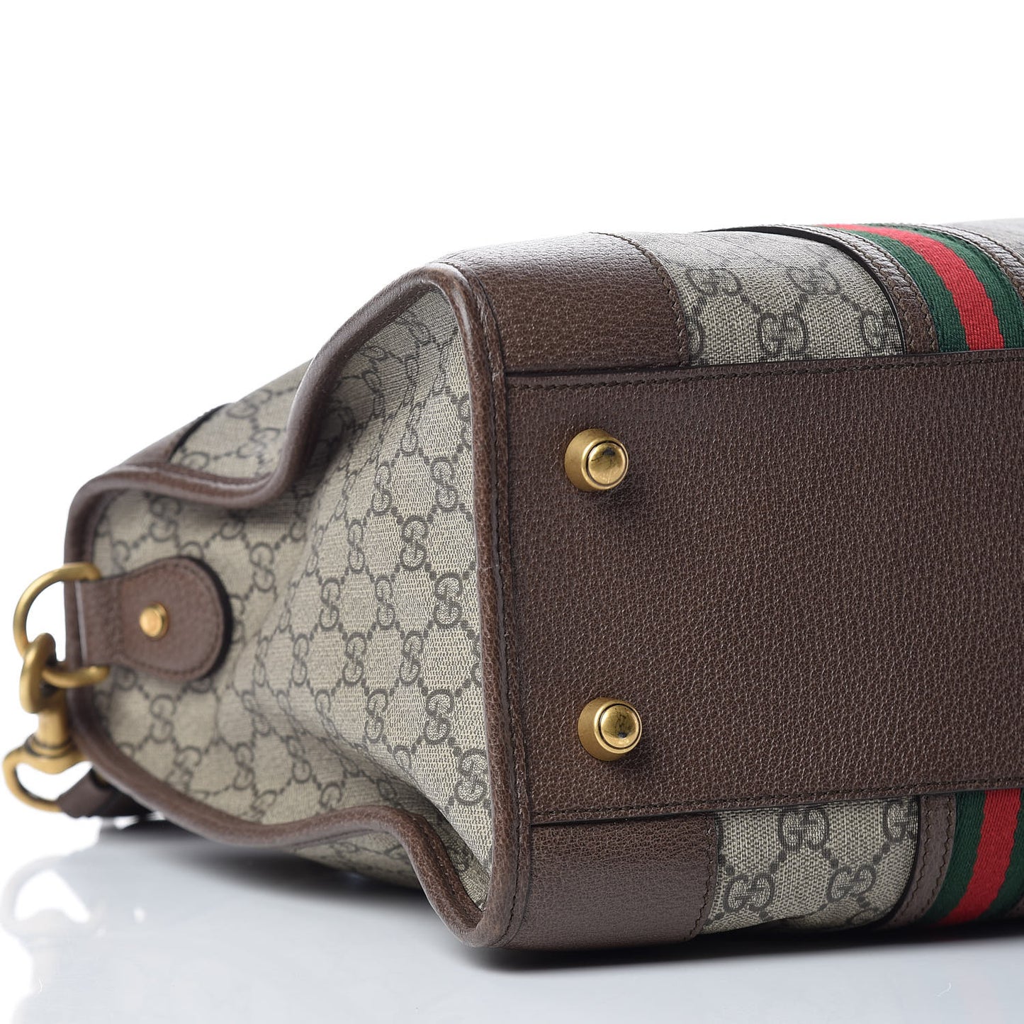 Soft GG Supreme Monogram Web Neo Vintage Duffle Bag Beige New Acero Crop