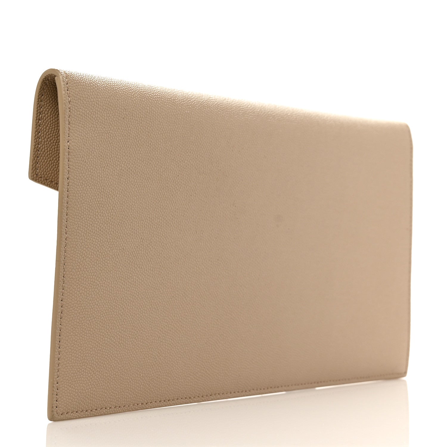 Saint Laurent Grain De Poudre Uptown Pouch Dark Beige 3 of 6