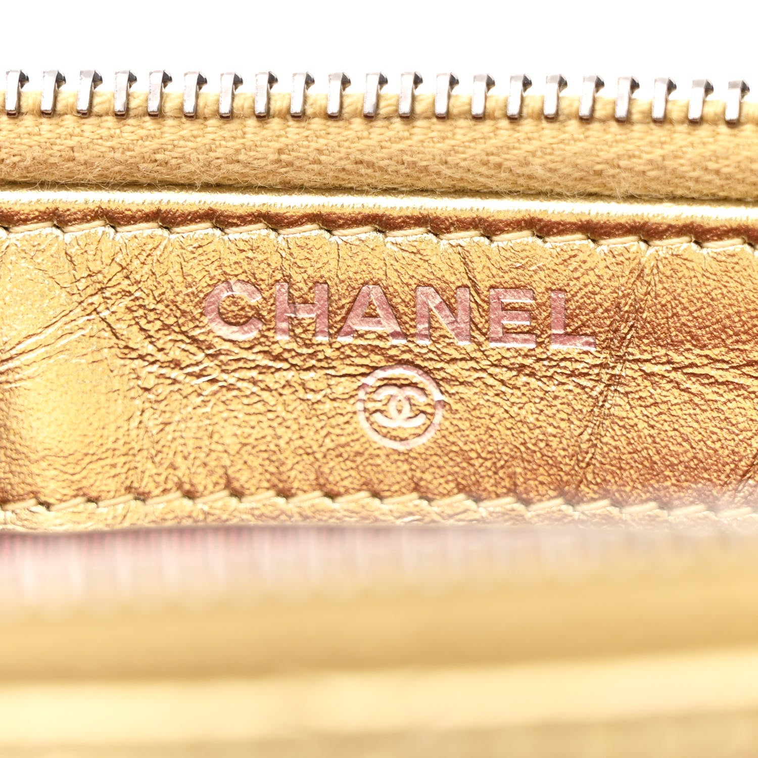 Chanel Metallic Aged Calfskin Quilted Small Gabrielle Clutch With Chain Gold 8 of 13