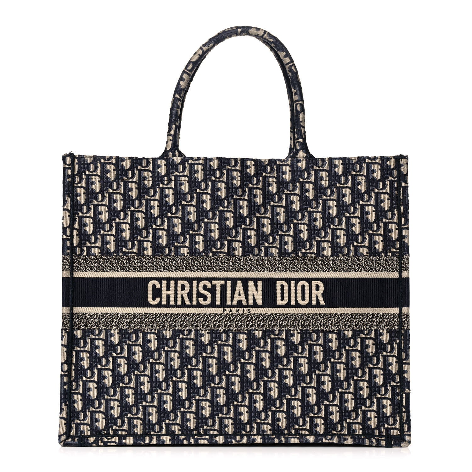 Christian Dior Oblique Book Tote Blue Multicolor 1 of 14
