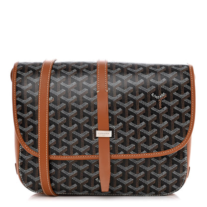 Goyard Goyardine Belvedere II MM Messenger Bag Black Gold 1 of 14