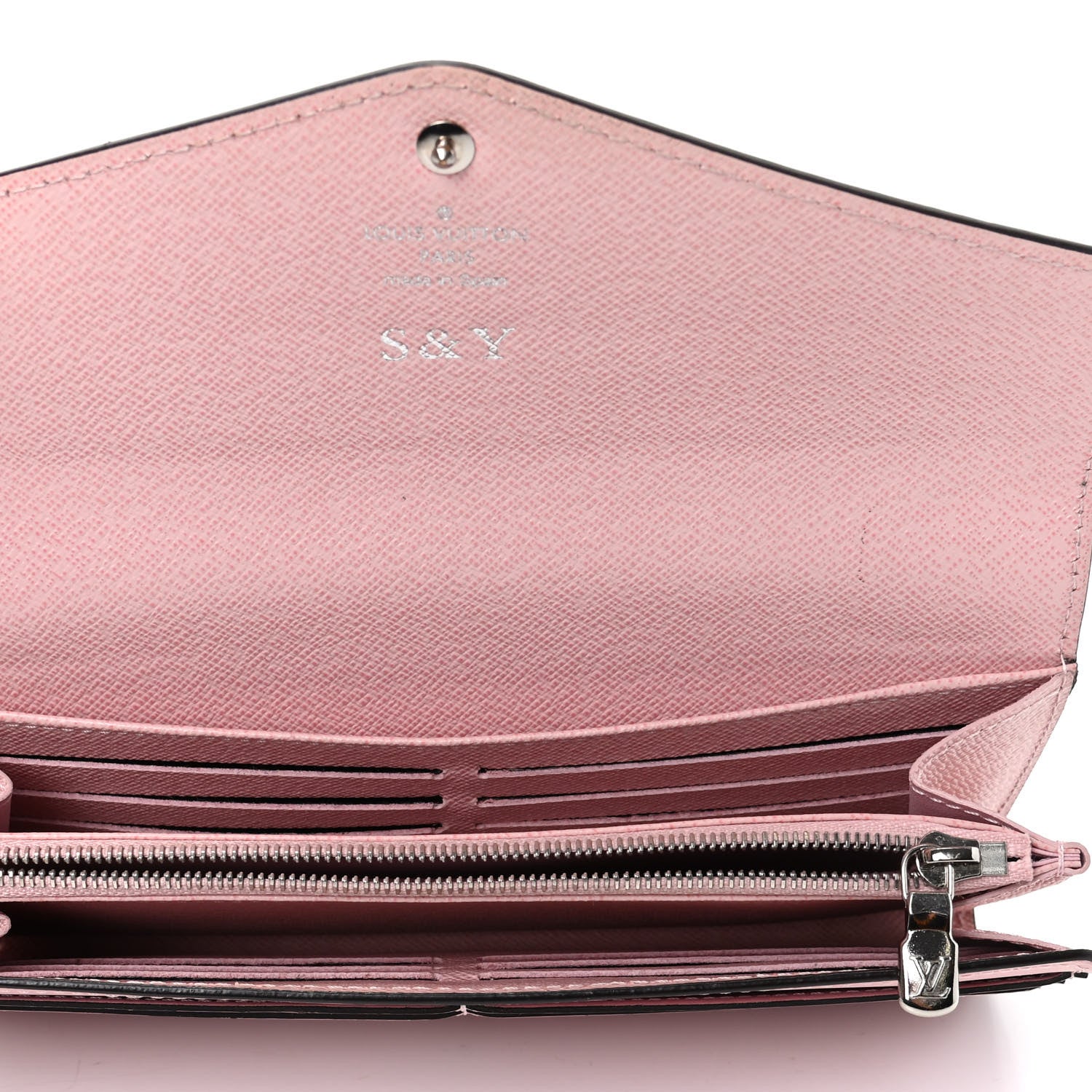 Louis Vuitton Epi Sarah Wallet NM Rose Ballerine 5 of 7
