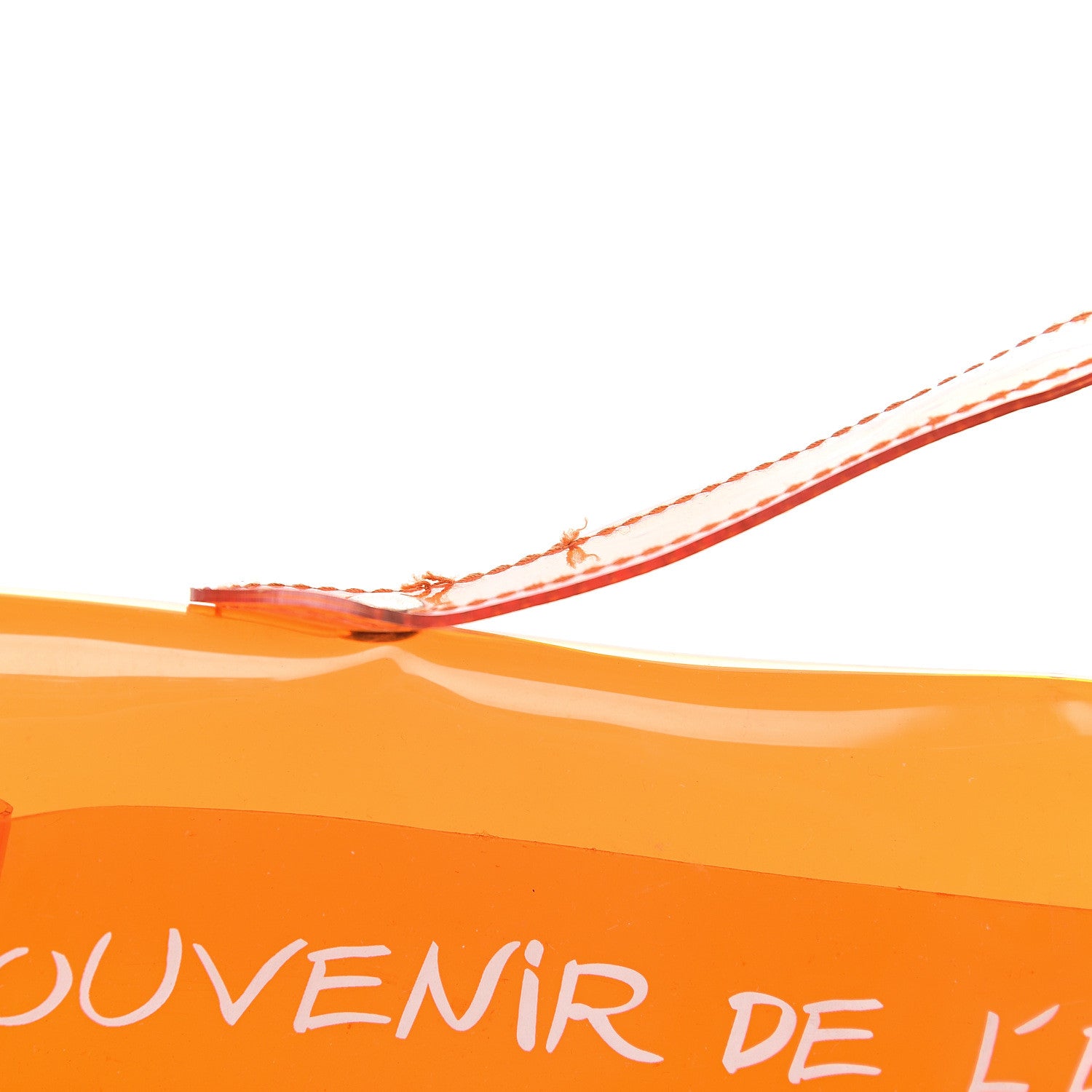 Hermes Vinyl Souvenir De L'Exposition Kelly Orange 9 of 10