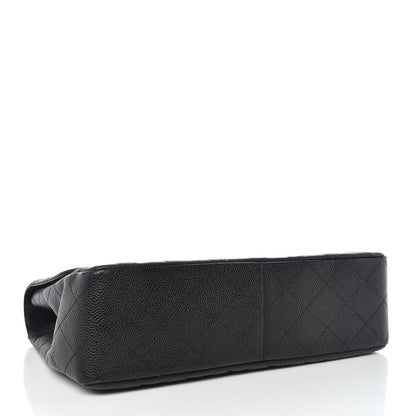 Chanel Caviar Quilted Jumbo Single Flap Black 5 of 14