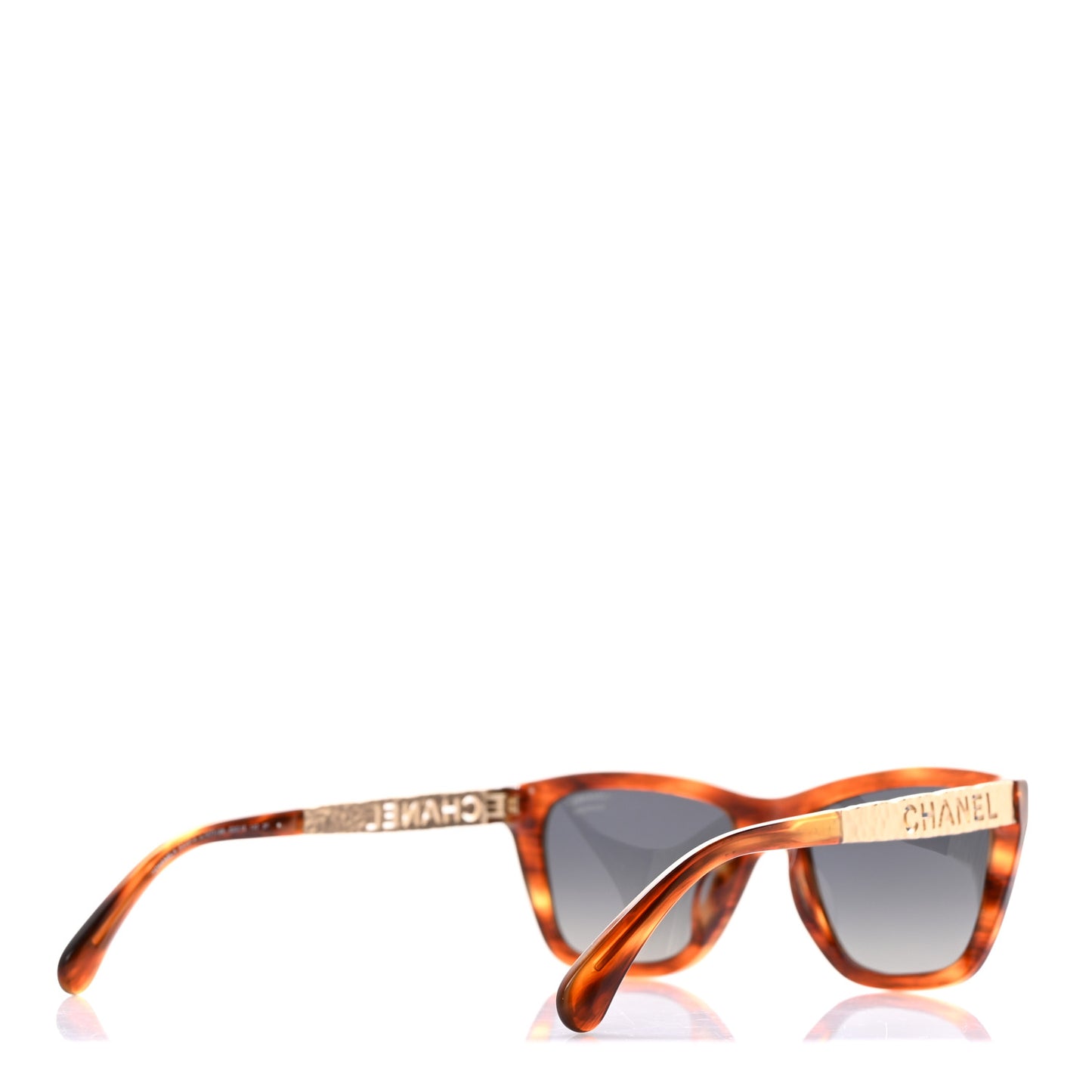 Acetate Metal Polarized Rectangle Sunglasses 5442-A Tortoise