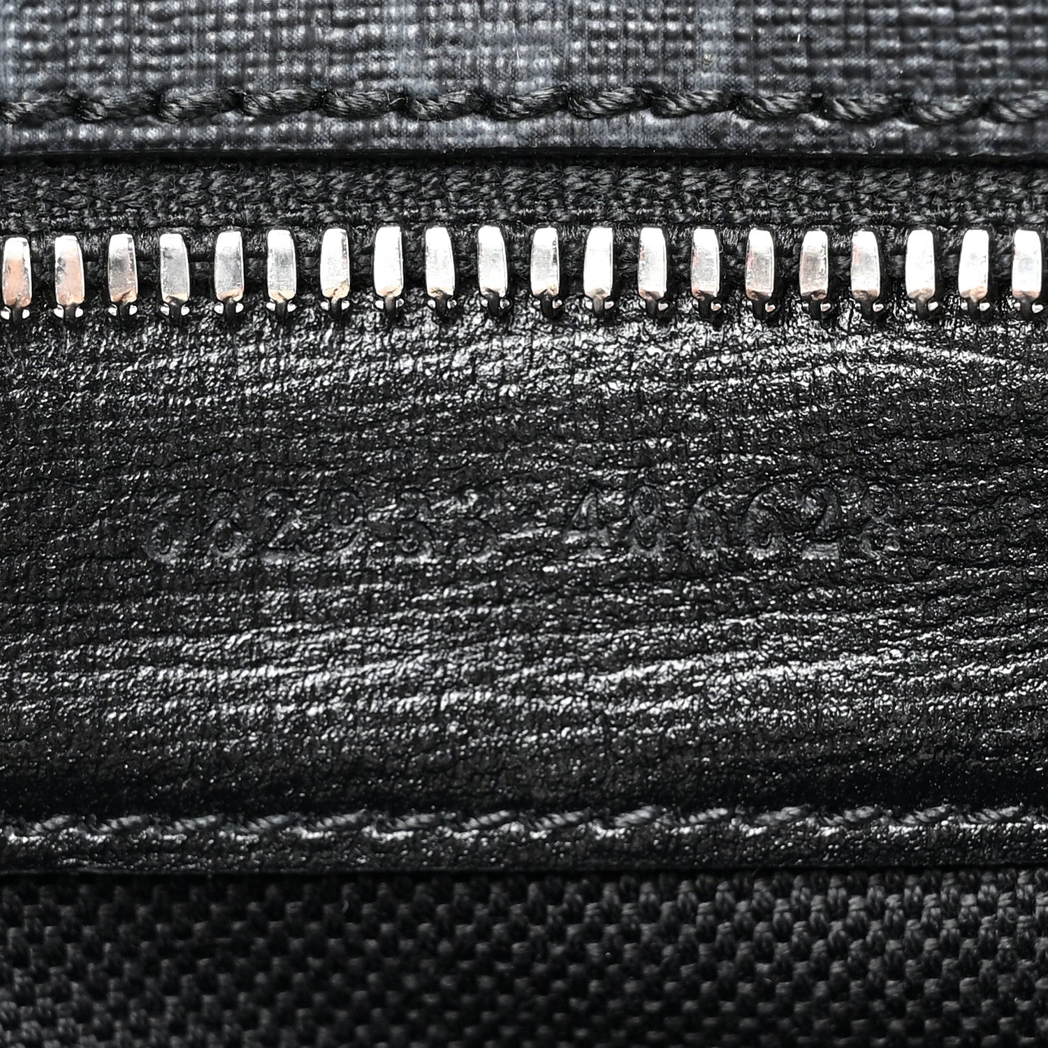 Gucci GG Supreme Monogram Textured Calfskin Retro Interlocking G Belt Bag Black 8 of 10