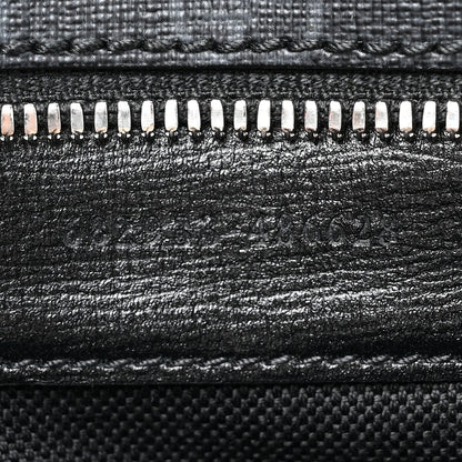 Gucci GG Supreme Monogram Textured Calfskin Retro Interlocking G Belt Bag Black 8 of 10