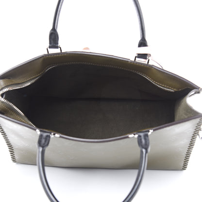 Louis Vuitton Cuir Plume Monogram Very One Zipped Tote Green 5 of 9