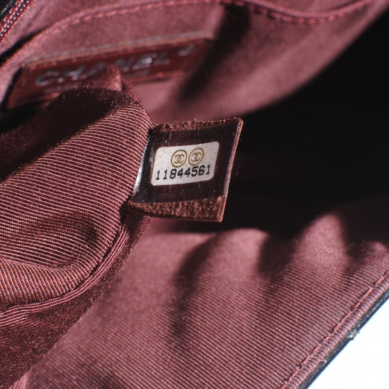 Patent Secret Label Medium Flap Black