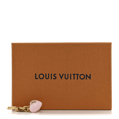 Louis Vuitton Micro Charms LV Heart Bag Charm Key Holder Gold 4 of 4