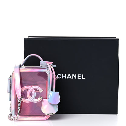 Chanel PVC Patent Calfskin Patent Lambskin Vertical Vanity Case Pink 15 of 15