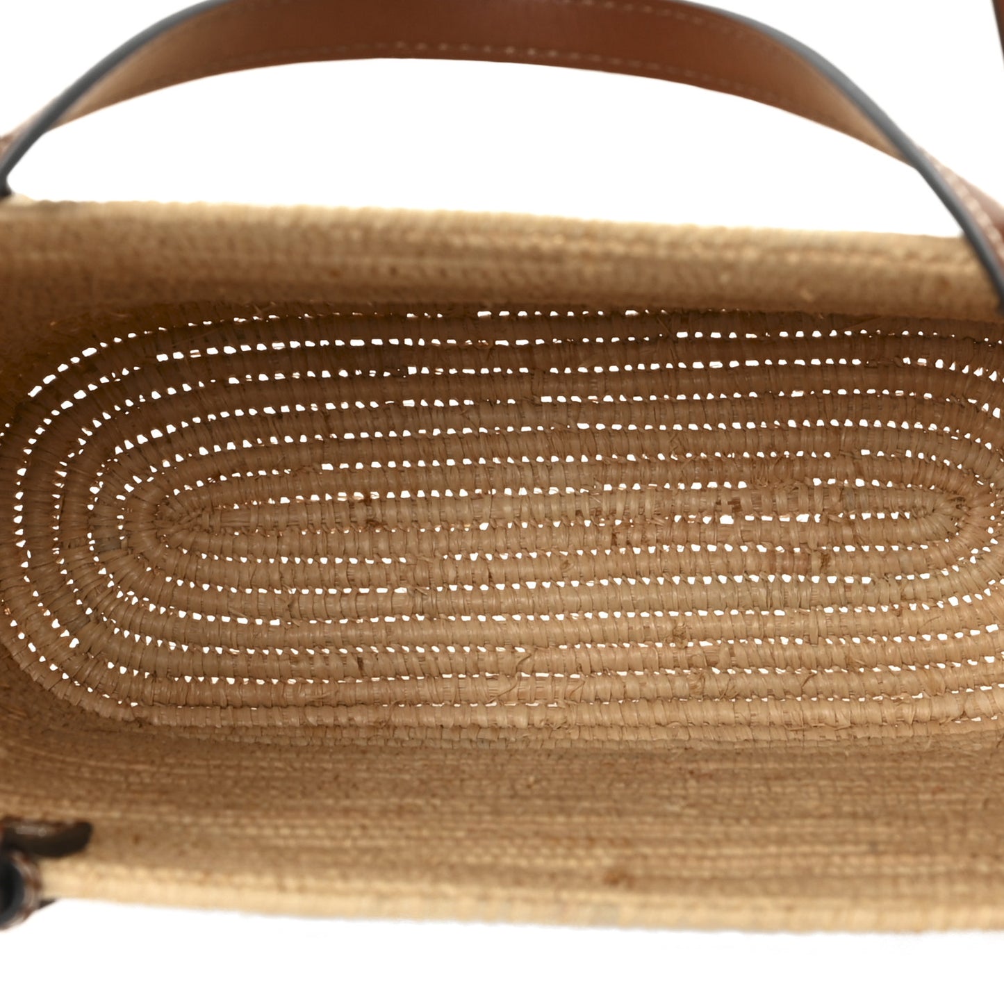 Raffia Small Square Basket Tote Bag Natural Tan