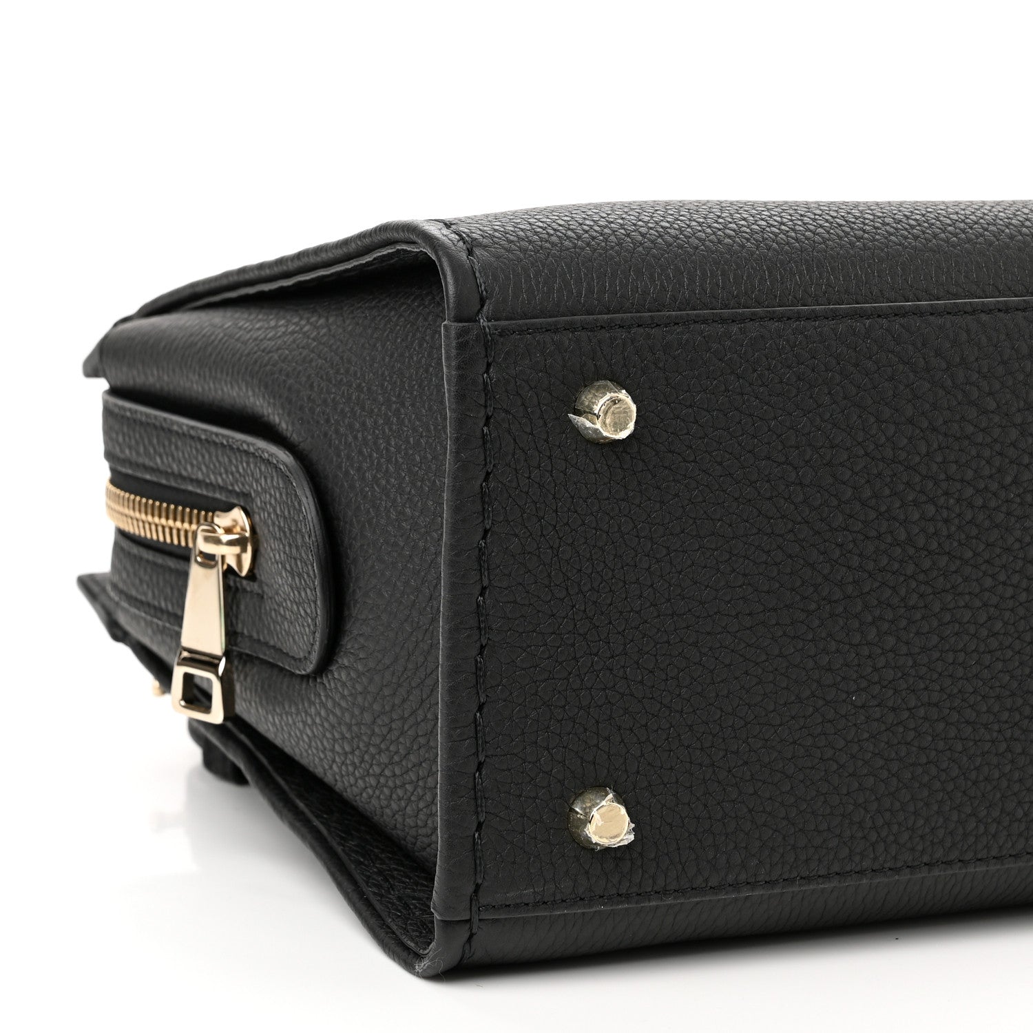 Chloe Grained Calfskin Small Edith Top Handle Bag Black 8 of 9