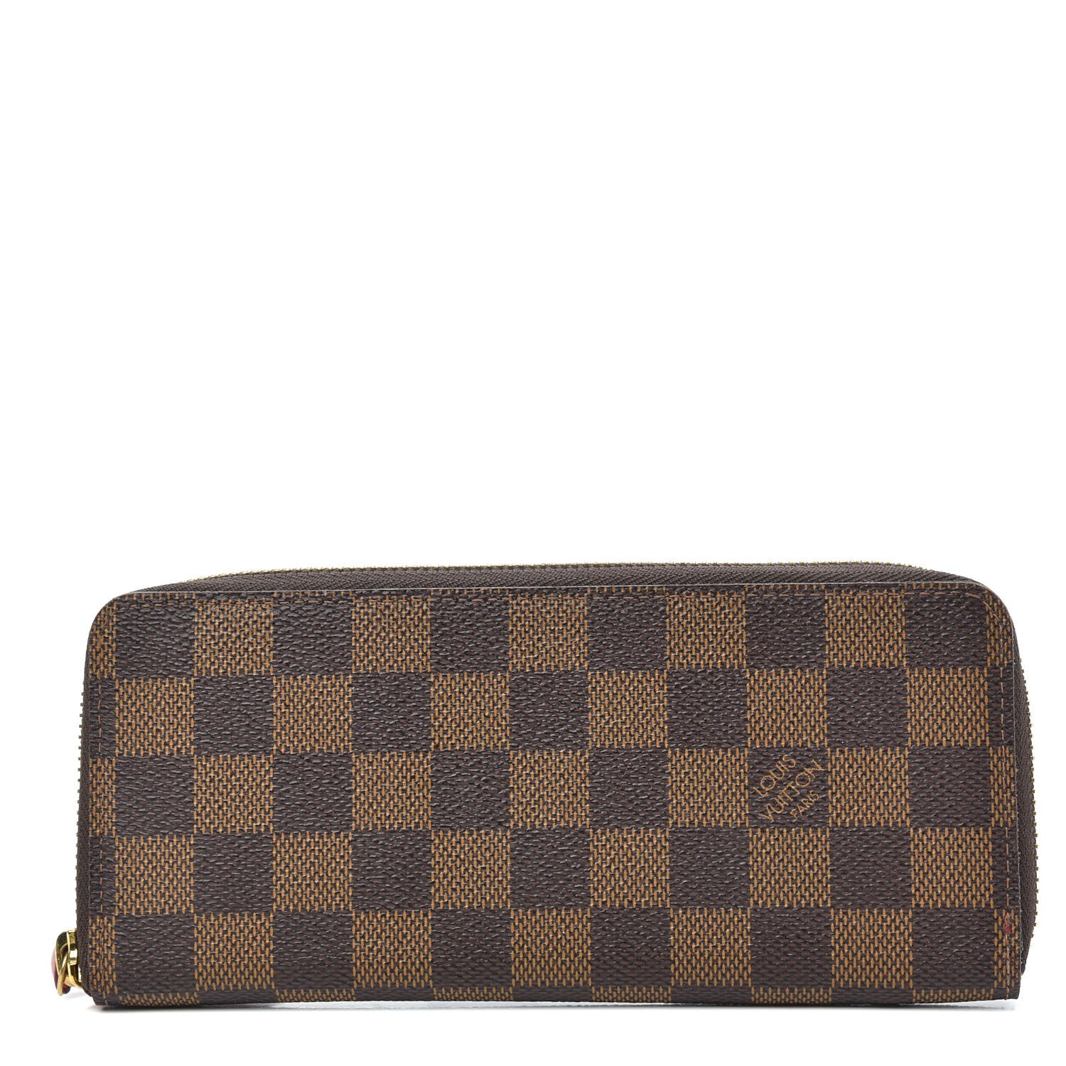 Louis Vuitton Damier Ebene Clemence Wallet Cherry 1 of 8
