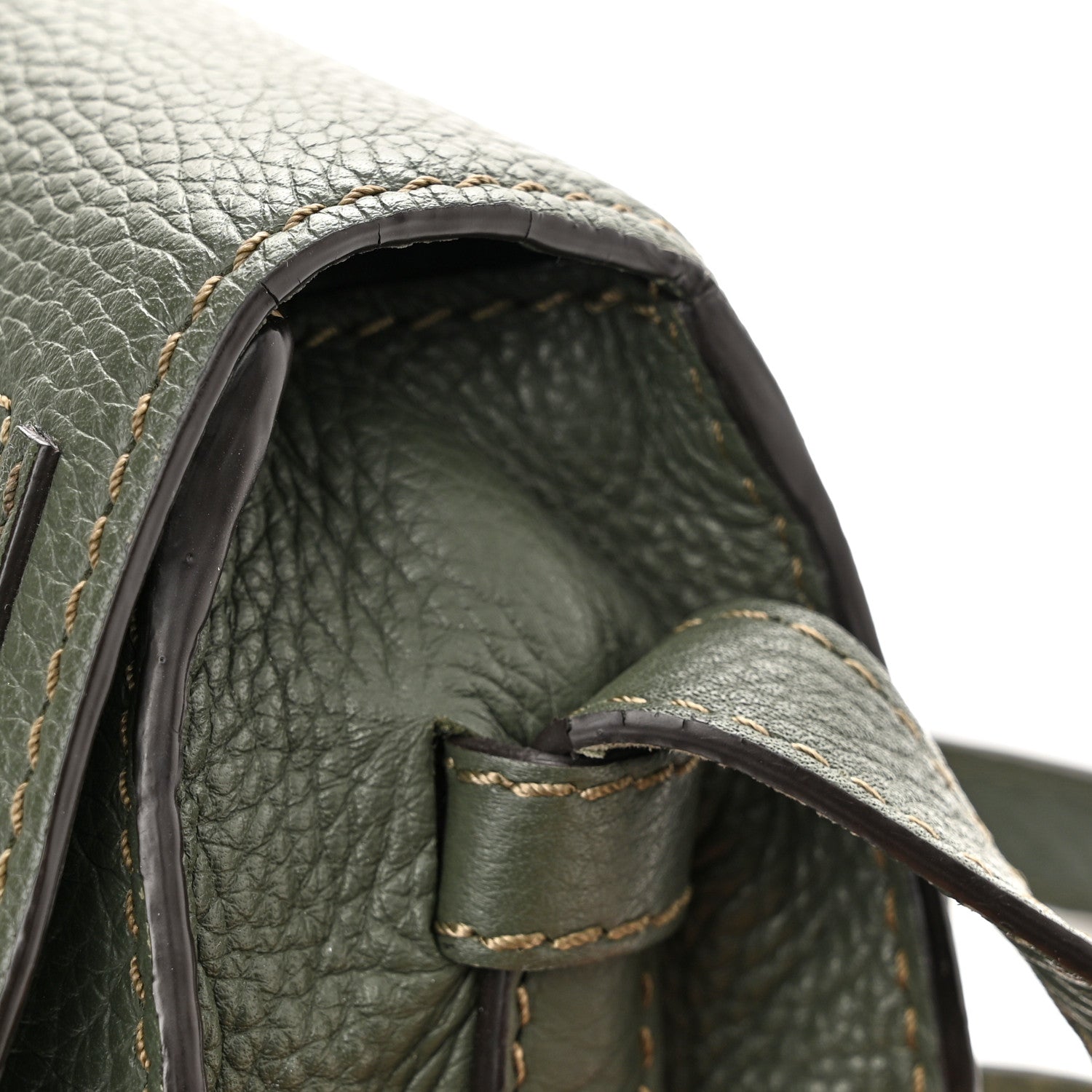 Chloe Calfskin Mini Marcie Round Crossbody Bag Dark Green 11 of 12