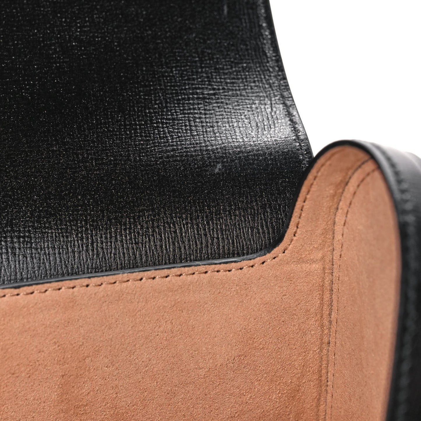 Calfskin Small Padlock Bamboo Shoulder Bag Black