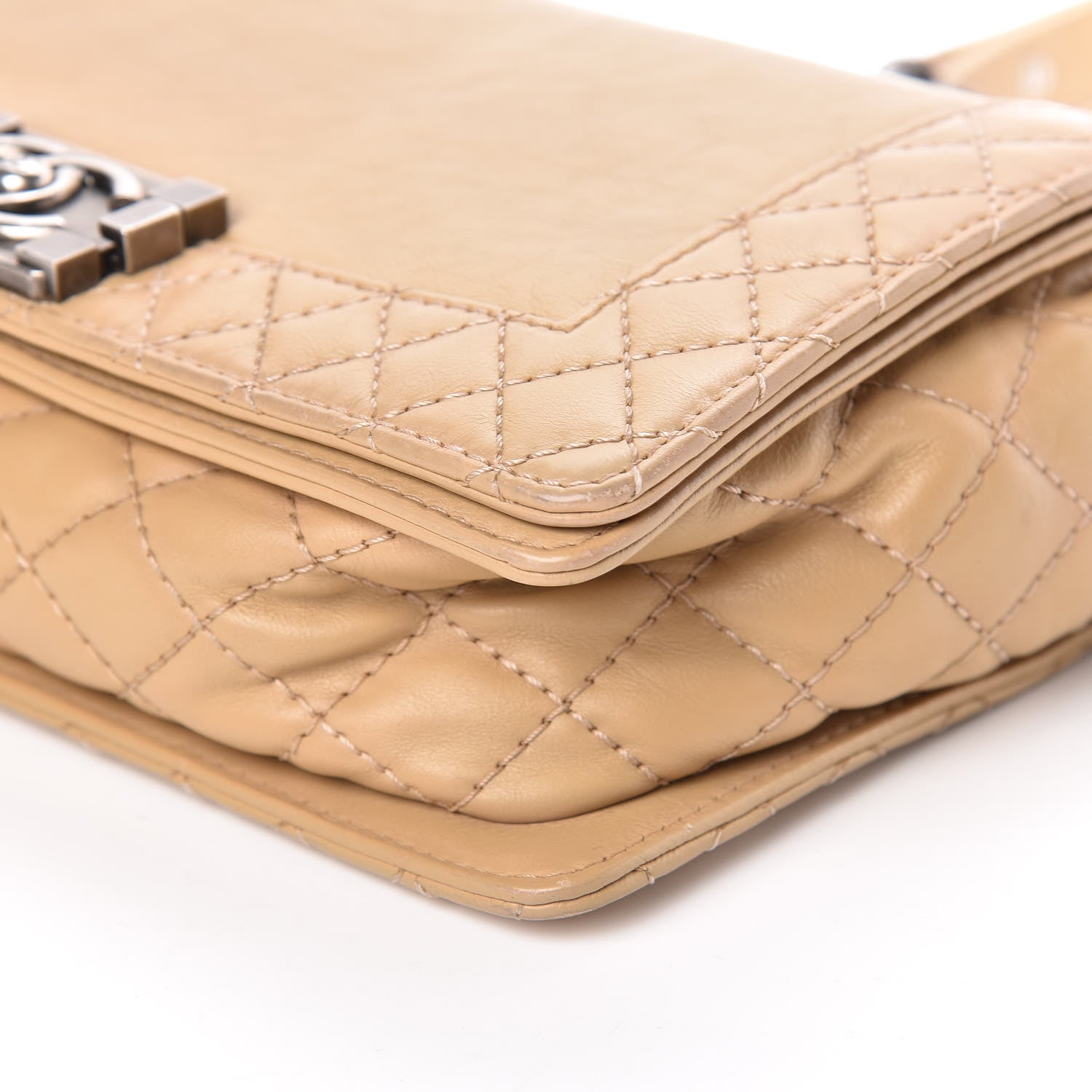 Chanel Calfskin Medium Boy Reverso Flap Beige Clair 10 of 11