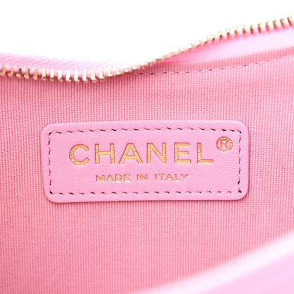Chanel Lambskin Quilted Small Hobo Bag Pink 6 of 11