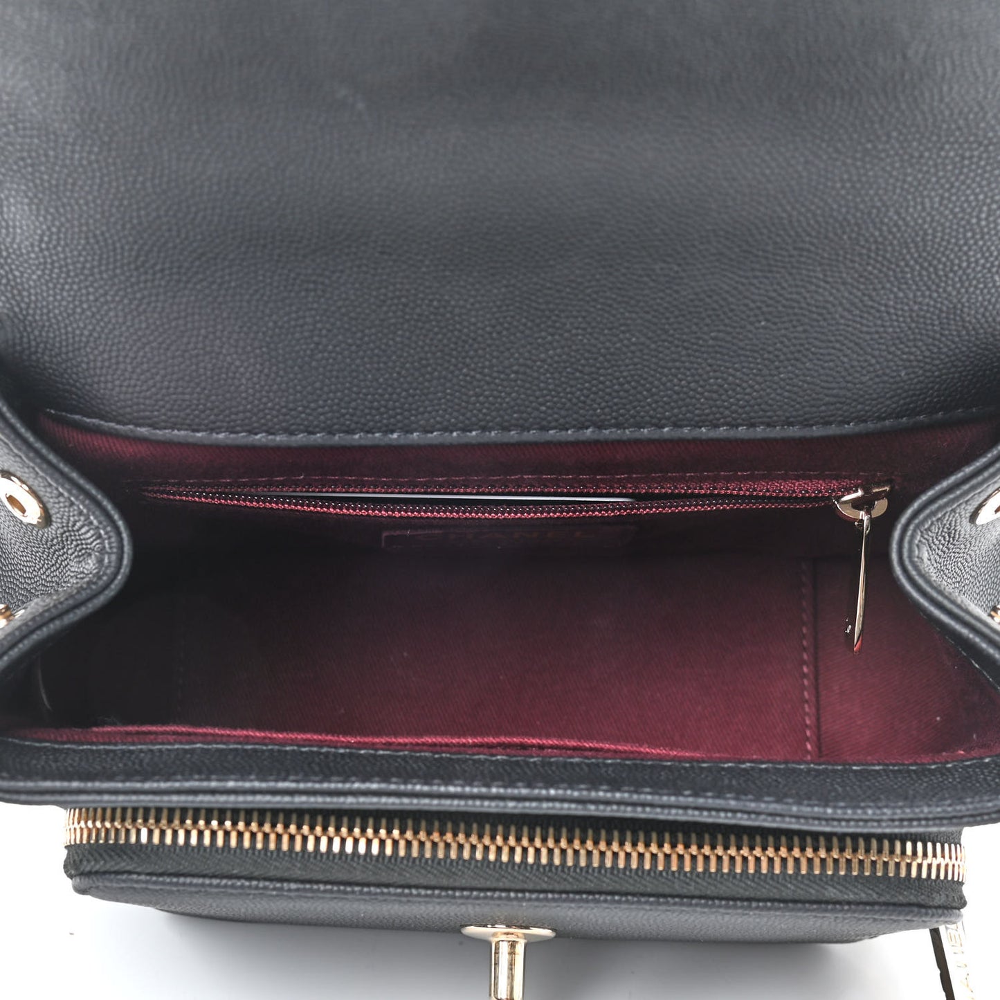 Caviar Quilted Small Business Affinity Flap Black