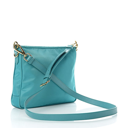 Prada Tessuto Nylon Saffiano Crossbody Bag Turchese 3 of 11