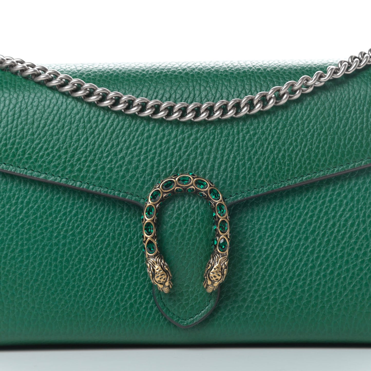 Calfskin Mini Dionysus Chain Wallet Emerald