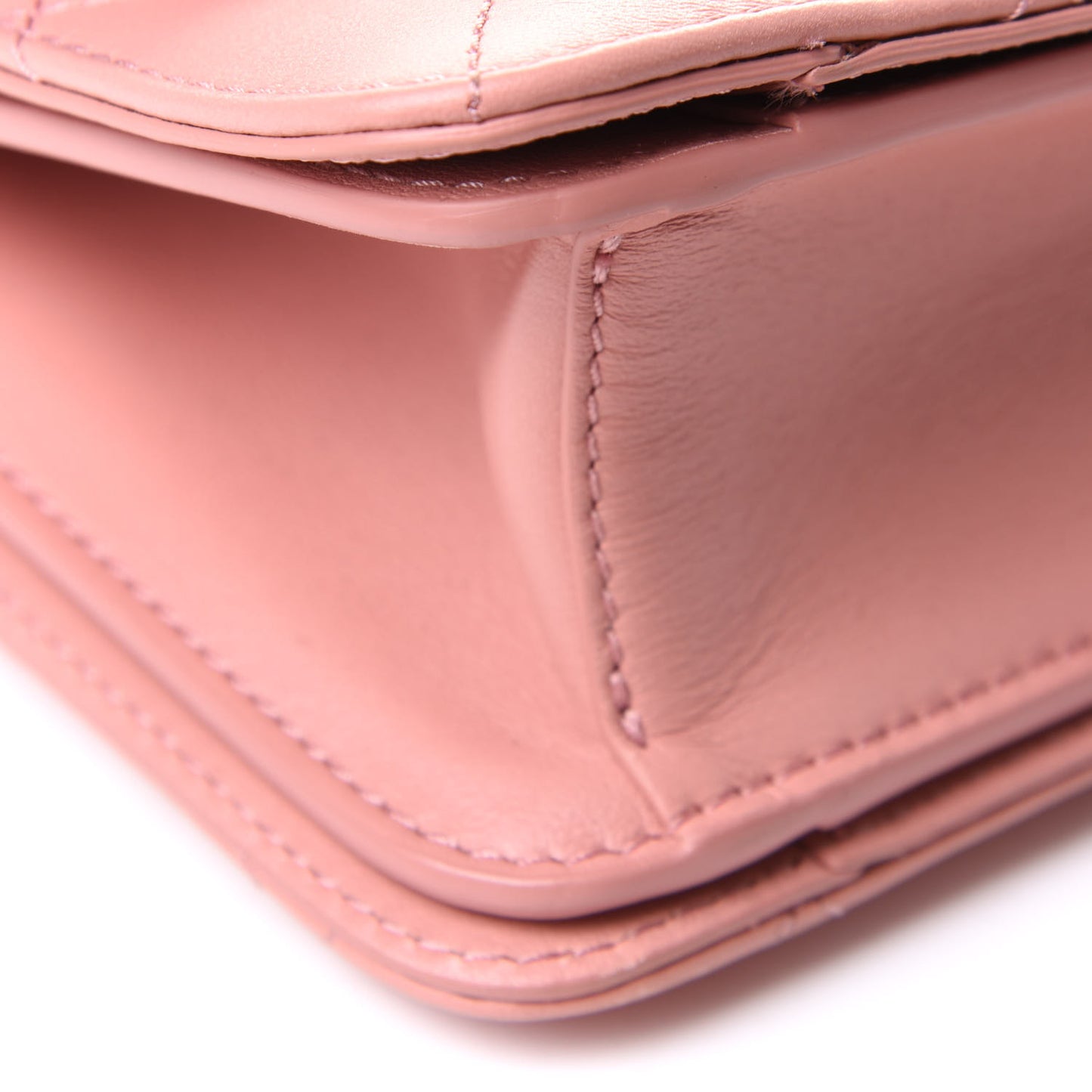 Calfskin Quilted Coco Lady Flap Dark Pink