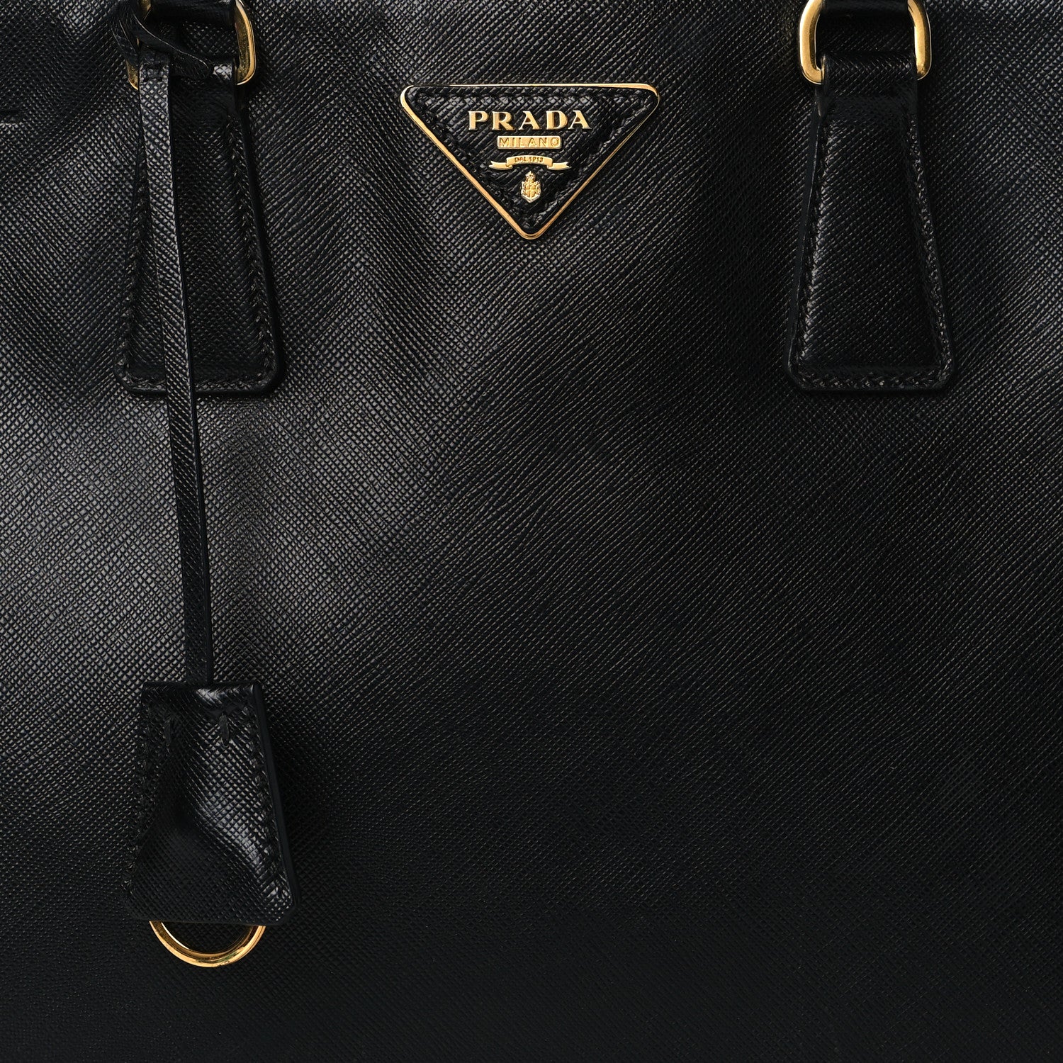 Prada Saffiano Medium Galleria Double Zip Tote Black 7 of 9