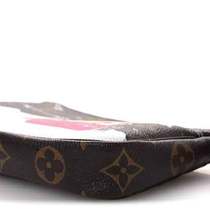 Louis Vuitton Monogram 2019 Christmas Animation Mini Courchevel Pochette Accessories Fuchsia 10 of 10